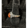 Medieval Ring - 10mm Carnelian and Silver - Adjustable