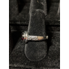 Medieval Ring - 7mm Garnet and Silver - Adjustable