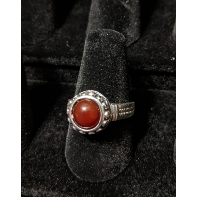 Carnelian Silver Ring