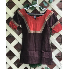Boy's AS Tunic - XXS/2T Brown and Pumpkin