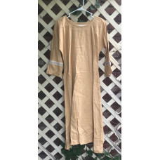 Girl's AS Undertunic - L 12 Dark Yellow 44" Linen