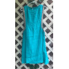 Girl's Surcoat - M/10 Turquoise Linen