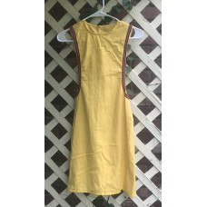 Girl's Surcoat - Small/6-8 Yellow Linen