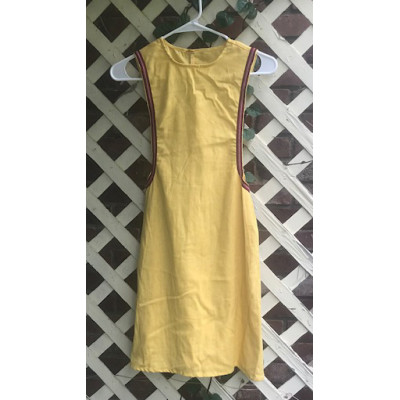 Girl's Surcoat - Small/6-8 Yellow Linen