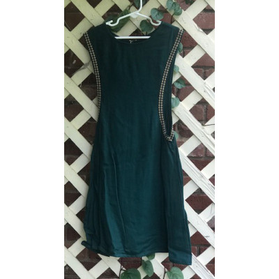 Girl's Surcoat - XS/4 Emerald Linen