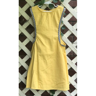 Girl's Surcoat - XS/4 Yellow Linen