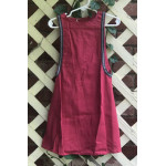 Girl's Surcoat - XXS/2T Dark Rose Linen
