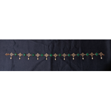 Burgundian Collar - Green Onyx and Copper