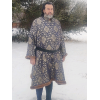 Men's Houppelande - Blue and Gold - Size 2X