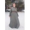 Women's Houppelande - Green/Silver Sartor - Size 16