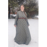 Women's Houppelande - Green/Silver Sartor - Size 16