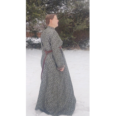 Women's Houppelande - Green/Silver Sartor - Size 16