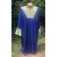 Men's AS Tunic - 3X Royal and Light Green Linen