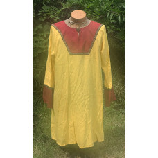 Men's AS Tunic - M Yellow and Berry Linen