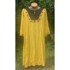 Men's AS Tunic - XL Ansteorra-Yellow and Black Linen