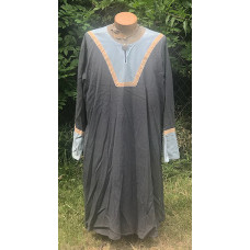 Men's AS Tunic - XL Grey and Light Blue Wool