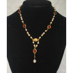 Late Medieval Necklace - Garnet and Pearl
