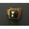 Medieval Ring - 10mm Onyx and Brass