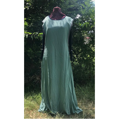 Linen Surcoat - 2X Seafoam Green