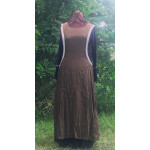 Linen Surcoat - L Brown (sun-damaged)